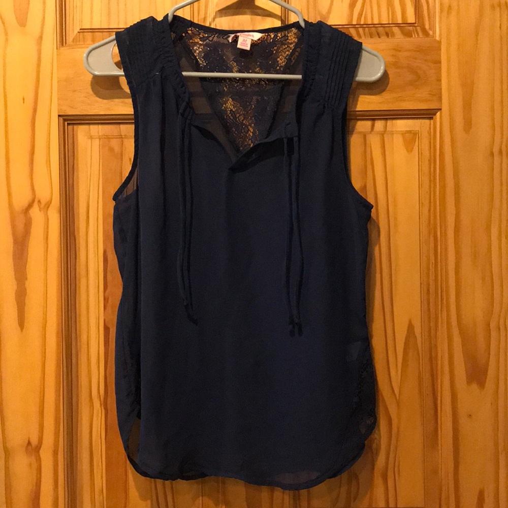 Navy blue tank top